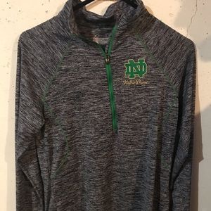 Unisex Notre Dame Under armour half zip up